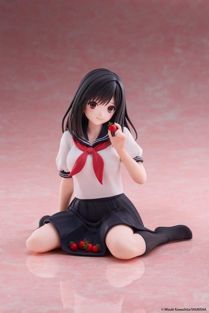 Strawberry 100% Desktop Cute PVC Figur Aya Tojo (School uniform Ver.) 13 cm