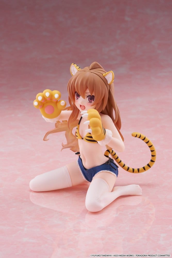 Toradora! Desktop Cute PVC Figur Taiga Aisaka (Tiger Costume Swimwear Ver.) 13 cm