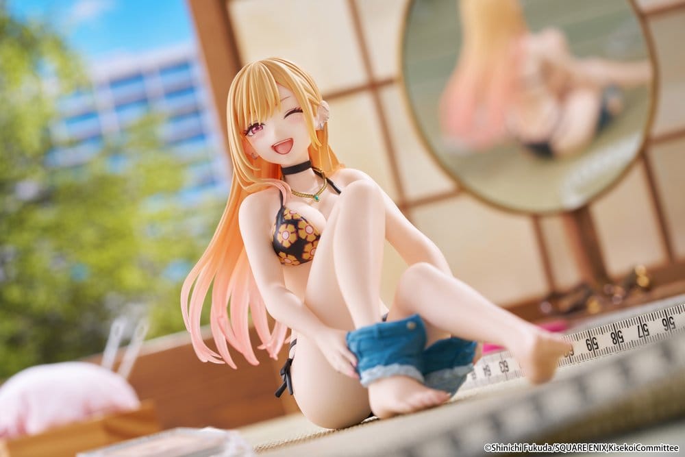 My Dress-Up Darling Desktop Cute PVC Figur Marin Kitagawa (Measured Swimsuit Ver.) Reissue 13 cm