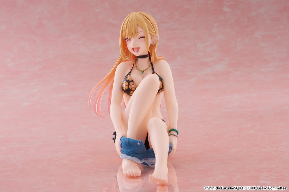 My Dress-Up Darling Desktop Cute PVC Figur Marin Kitagawa (Measured Swimsuit Ver.) Reissue 13 cm