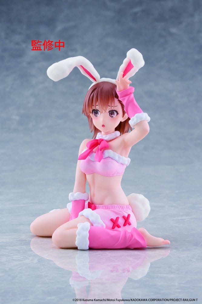 A Certain Scientific Railgun Moflock PVC Figur Mikoto Misaka (Fluffy Bunny Ver.) 13 cm