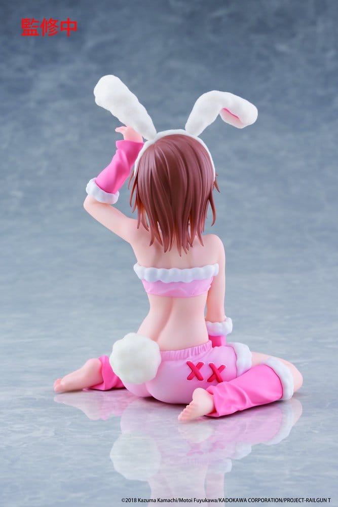 A Certain Scientific Railgun Moflock PVC Figur Mikoto Misaka (Fluffy Bunny Ver.) 13 cm