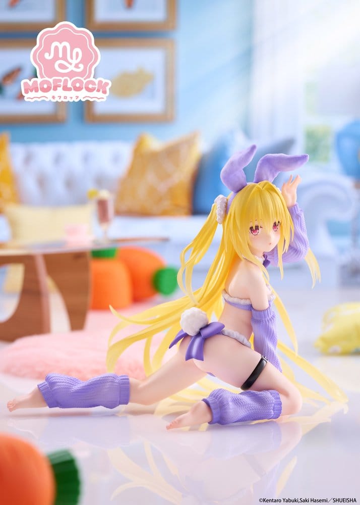 To Love-Ru Darkness MOFLOCK PVC Figur Golden Darkness (Fluffy Bunny Ver.) 13 cm