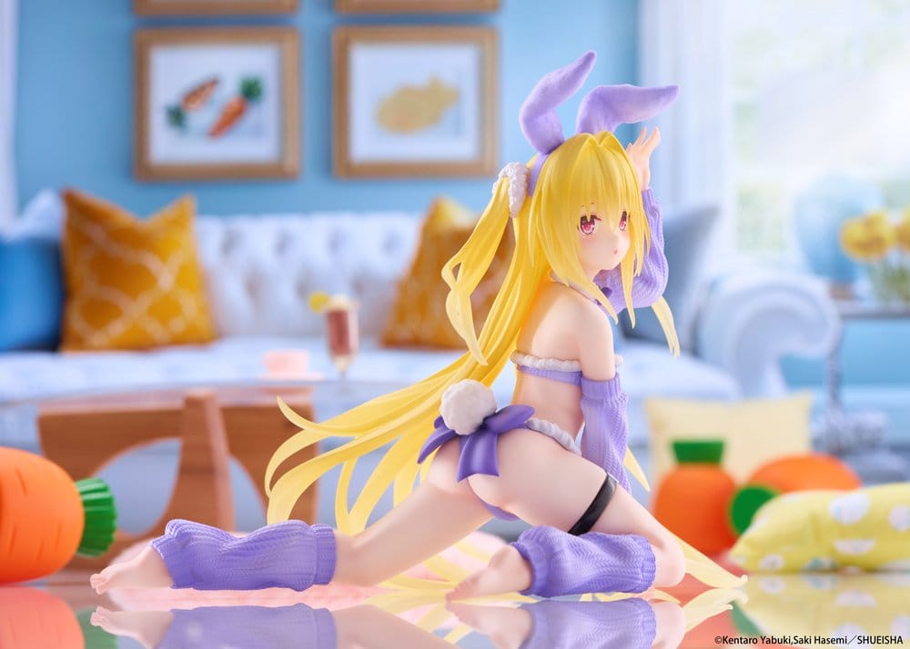 To Love-Ru Darkness MOFLOCK PVC Figur Golden Darkness (Fluffy Bunny Ver.) 13 cm