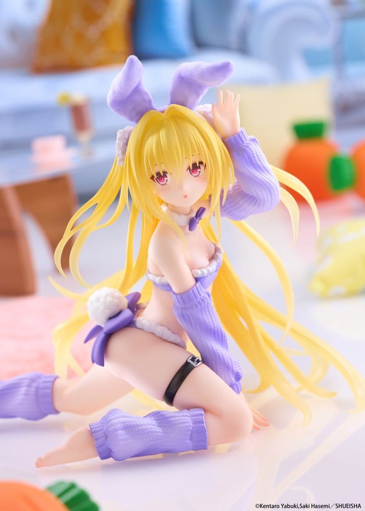 To Love-Ru Darkness MOFLOCK PVC Figur Golden Darkness (Fluffy Bunny Ver.) 13 cm