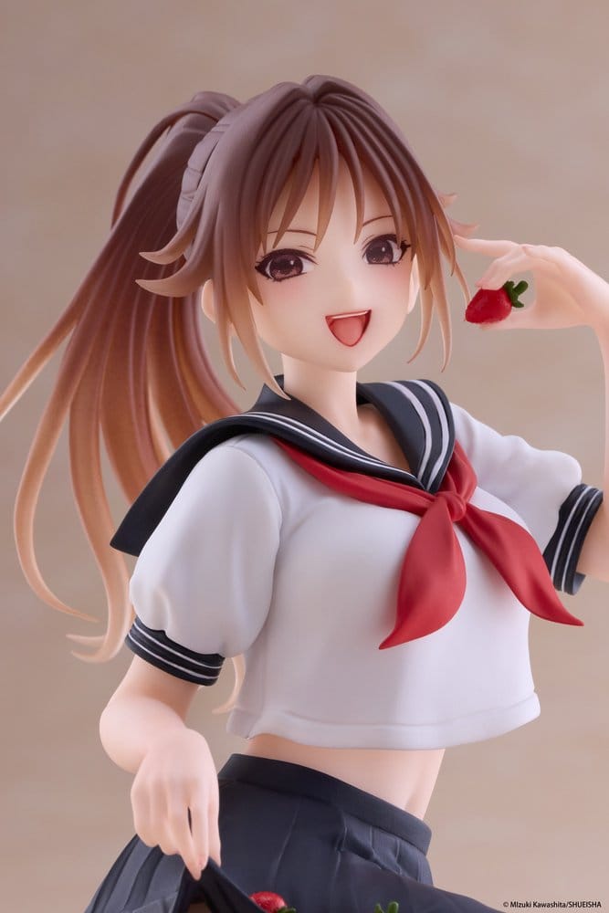 Strawberry 100% Desktop Cute PVC Figur Satsuki Kitaoji (School uniform Ver.) 18 cm