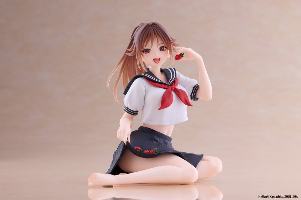 Strawberry 100% Desktop Cute PVC Figur Satsuki Kitaoji (School uniform Ver.) 18 cm