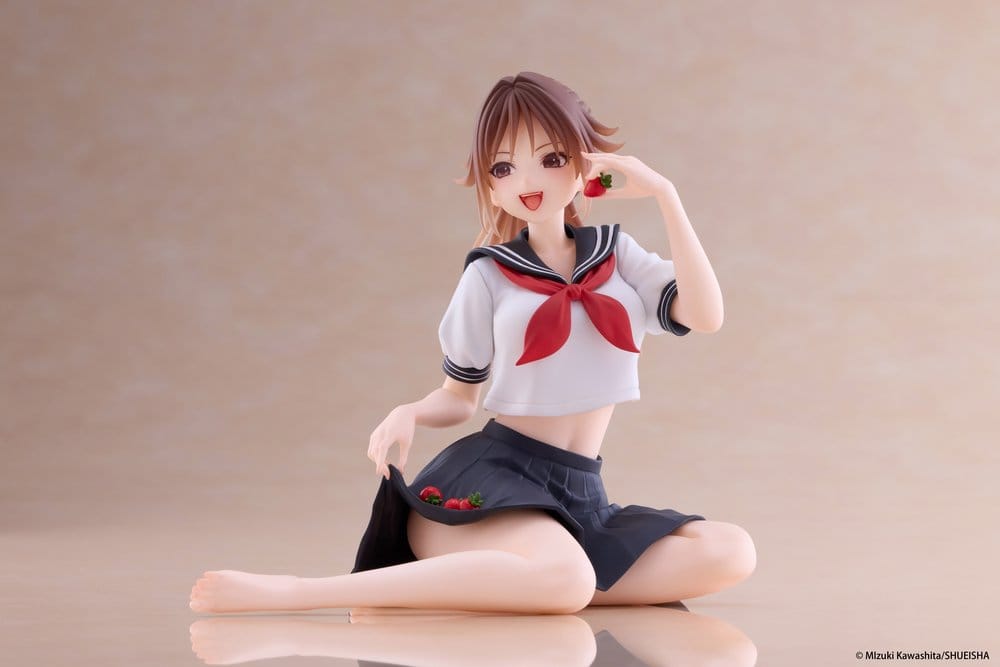 Strawberry 100% Desktop Cute PVC Figur Satsuki Kitaoji (School uniform Ver.) 18 cm