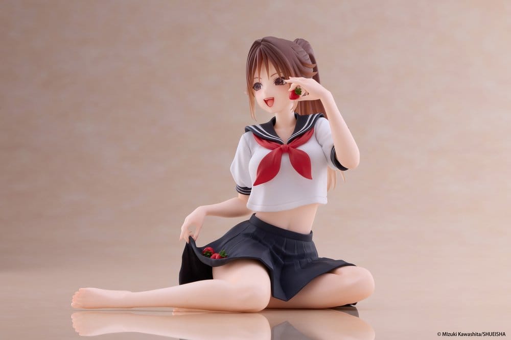 Strawberry 100% Desktop Cute PVC Figur Satsuki Kitaoji (School uniform Ver.) 18 cm