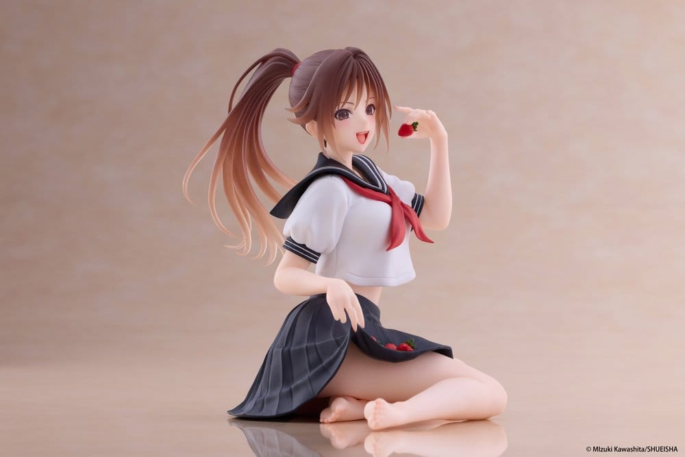 Strawberry 100% Desktop Cute PVC Figur Satsuki Kitaoji (School uniform Ver.) 18 cm