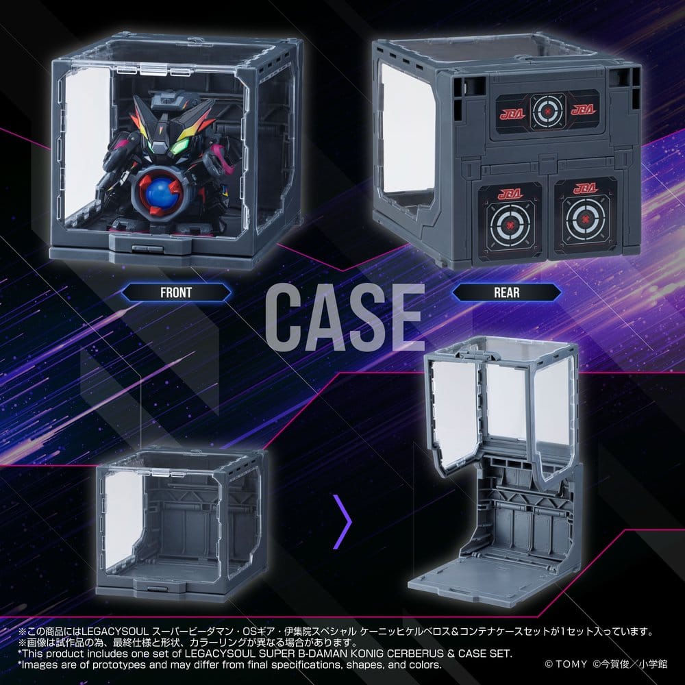 Legacysoul Super B-Daman Actionfiguren Konig Cerberus & Case Set 