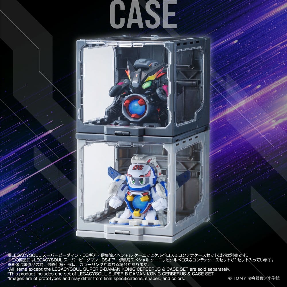 Legacysoul Super B-Daman Actionfiguren Konig Cerberus & Case Set 