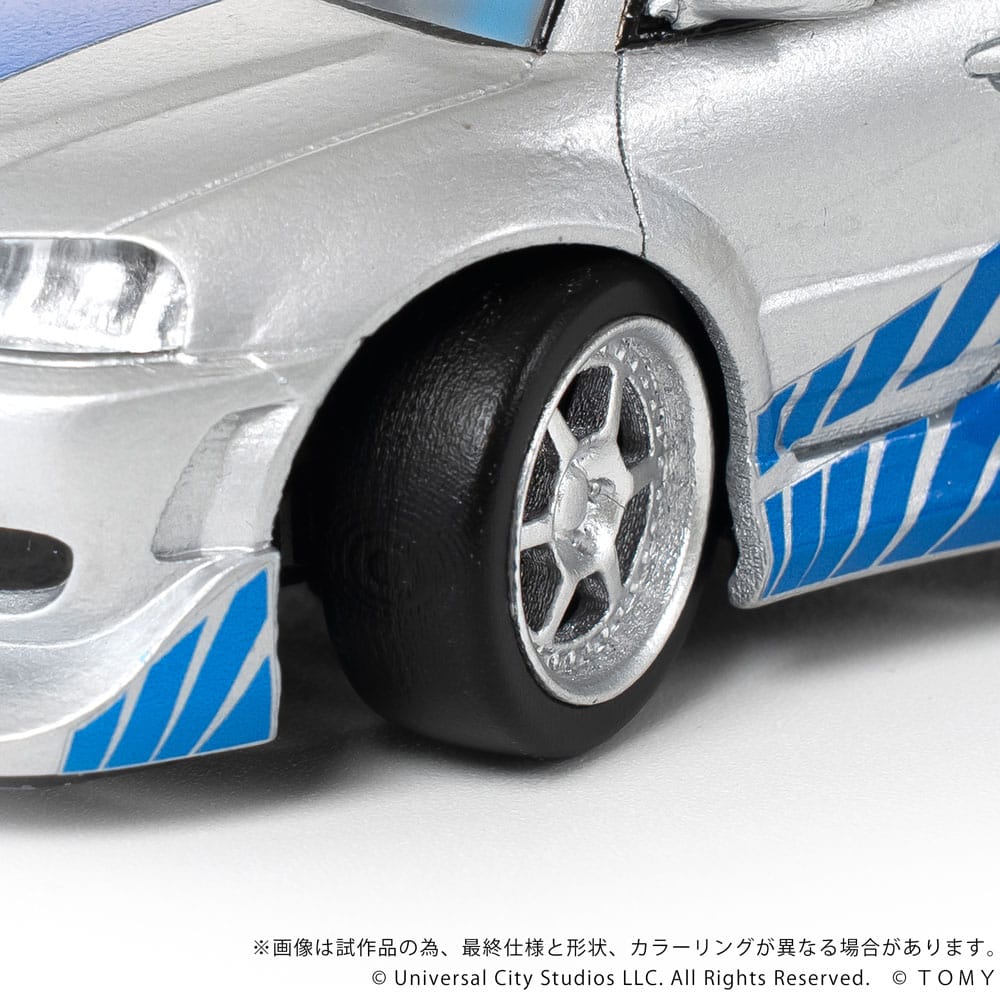 Fast & Furious Q-Village Fahrzeug mit Minifigur Nissan Skyline GT-R (R34) 9 cm