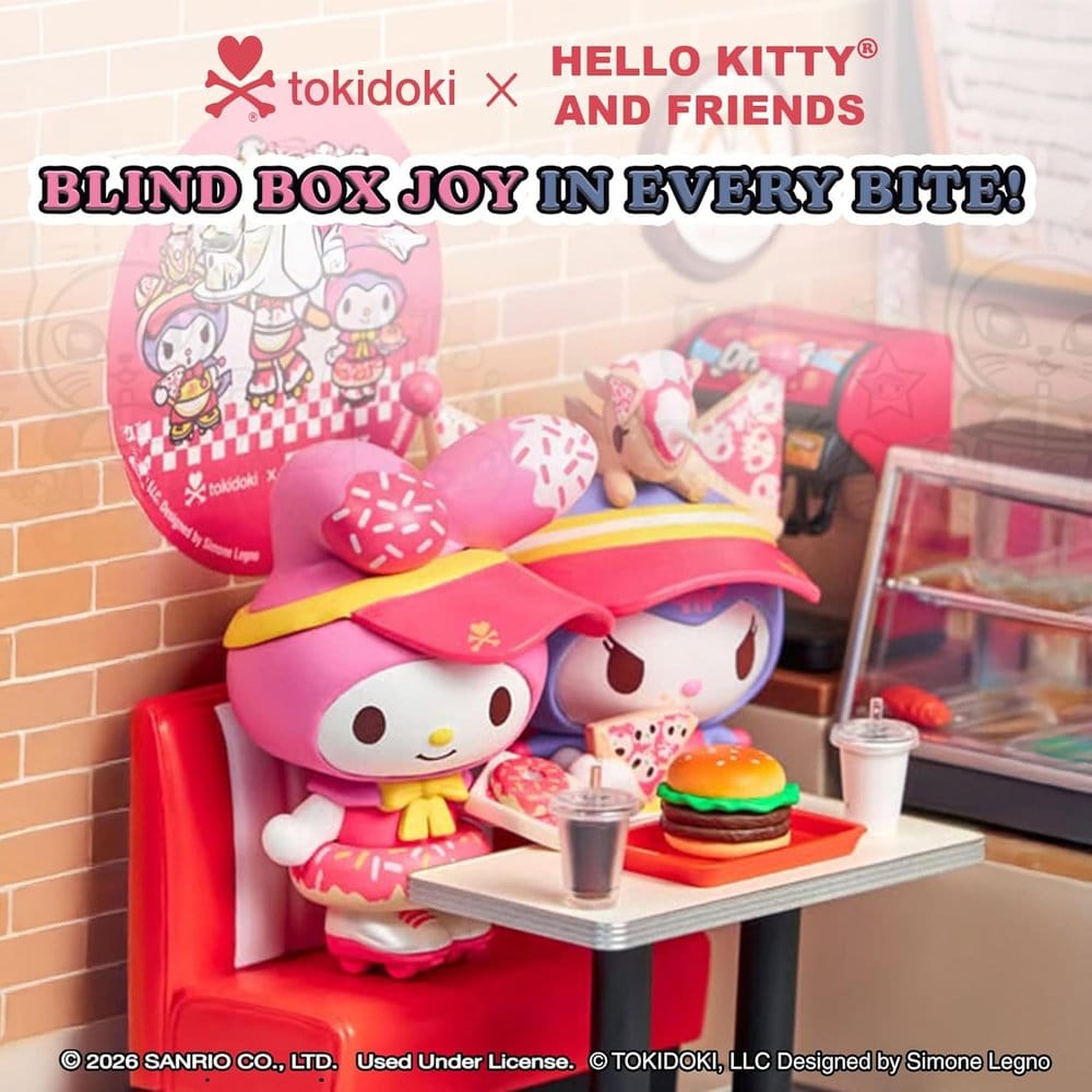 Hello Kitty & Friends Blind Box Figuren Sortiment Fast Food 7 cm (8)