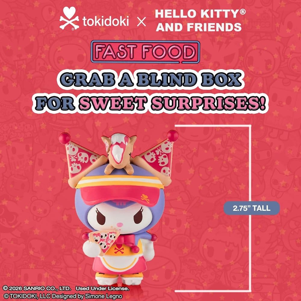 Hello Kitty & Friends Blind Box Figuren Sortiment Fast Food 7 cm (8)