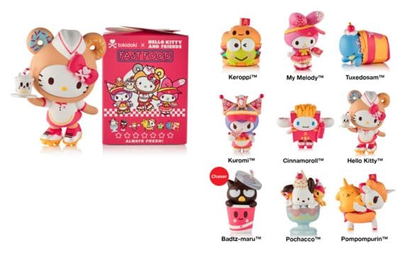 Hello Kitty & Friends Blind Box Figuren Sortiment Fast Food 7 cm (8)