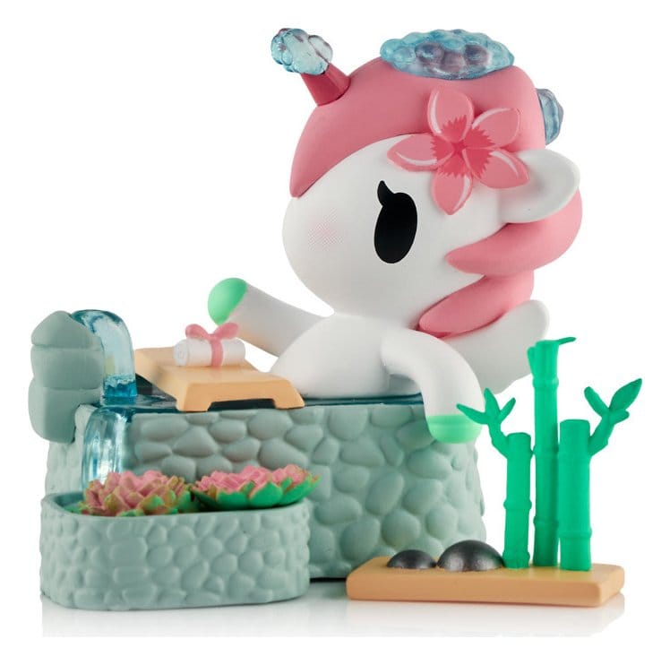Unicorno Window Box Figur Spa Day Hot Springs Oasis 7 cm