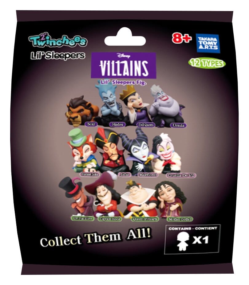 Disney Villains Twinchees Minifiguren Lil' Sleepers 5 cm Blind Pack Display (24)      