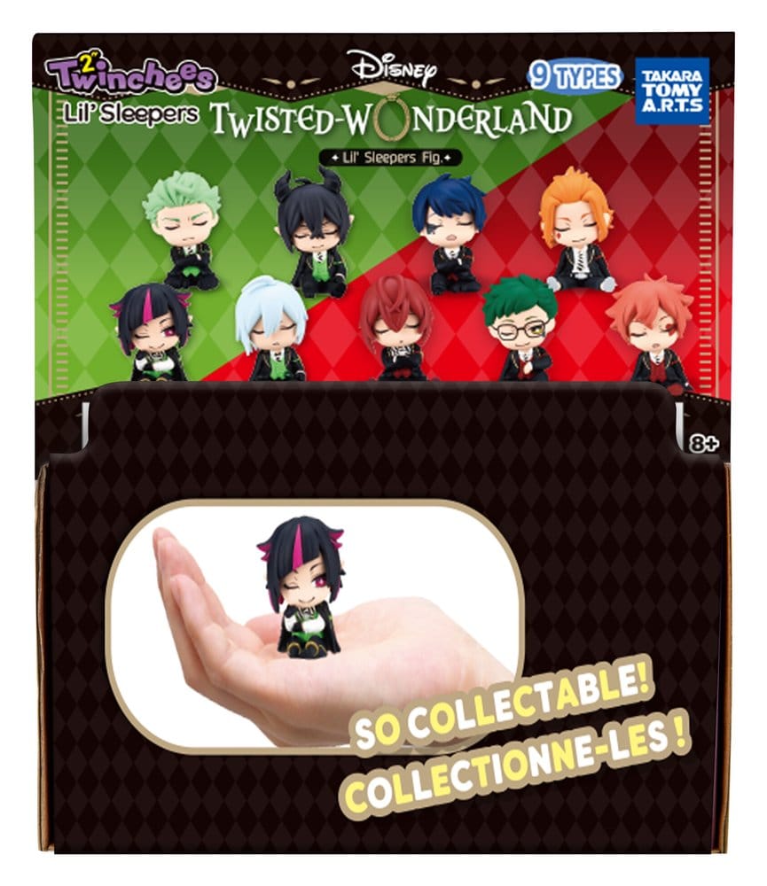 Disney Twisted Wonderland Twinchees Minifiguren Lil' Sleepers 5 cm Blind Pack Display (24)