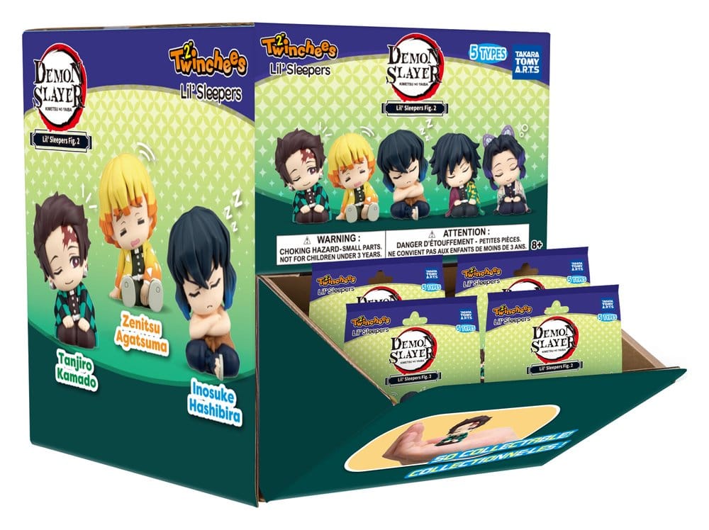 Demon Slayer: Kimetsu no Yaiba Twinchees Minifiguren Lil' Sleepers Wave 3 5 cm Blind Pack Display (24)