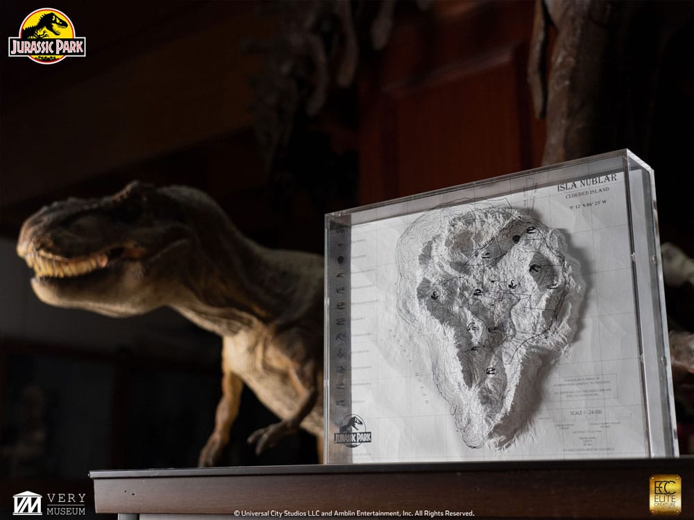 Jurassic Park Topographische Karte Isla Nublar 