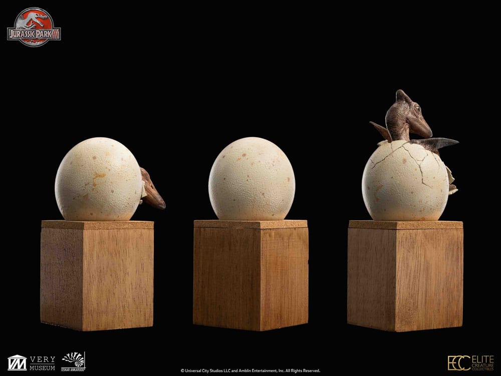 Jurassic Park III ECC Elite Creature Line Statue Hatching Pterosaur 16 cm