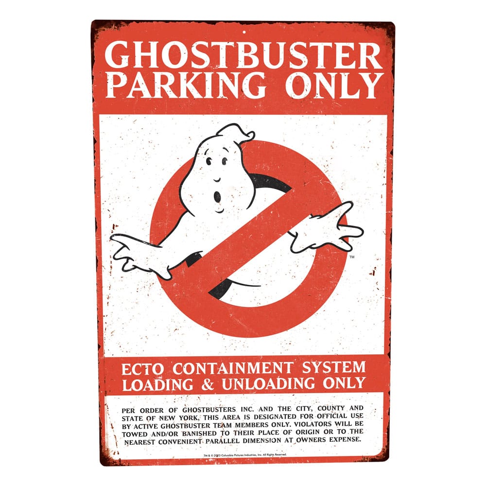 Ghostbusters Me­tall­schild Parking  
