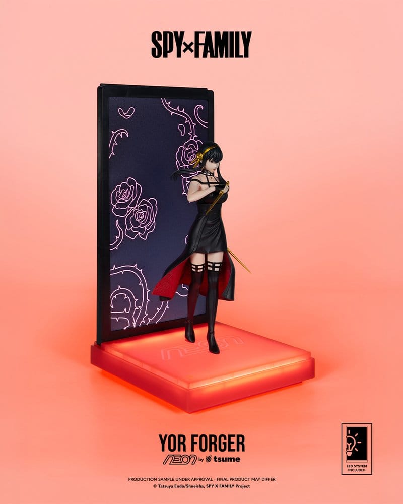 Spy x Family Neon Figur 1/9 Yor Forger 20 cm