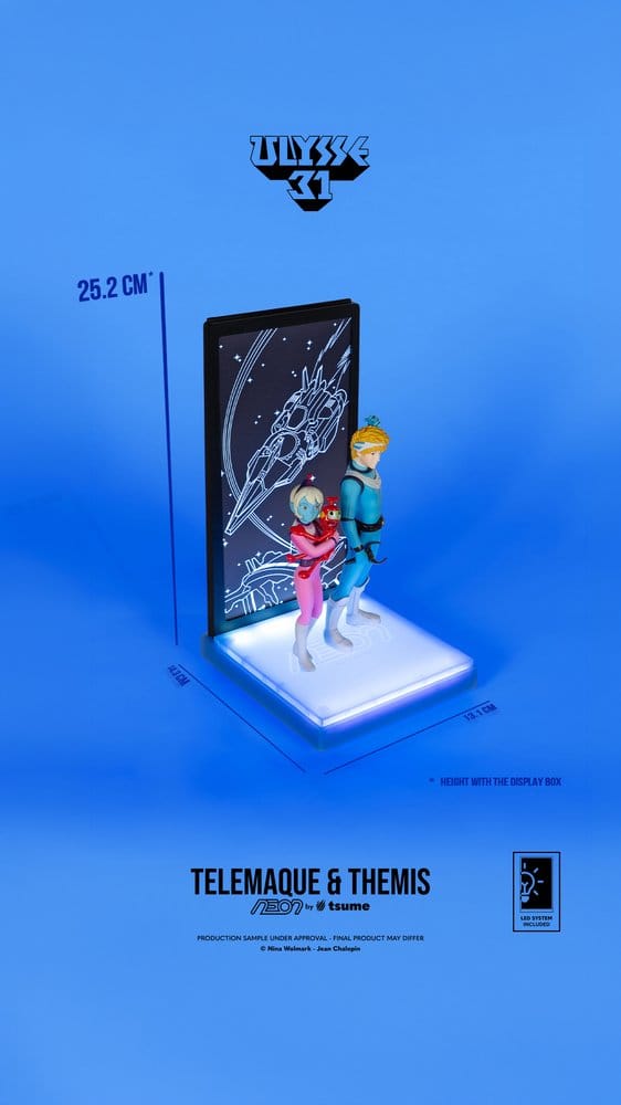 Ulysse 31 Neon Figur 1/9 Telemachus & Themis 20 cm
