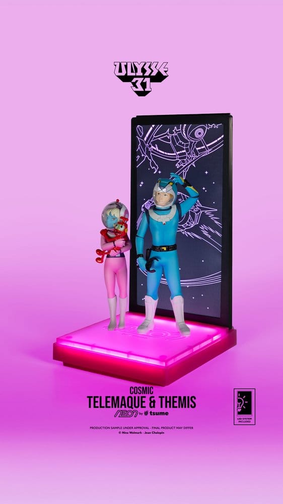 Ulysse 31 Neon Figur 1/9 Telemachus & Themis Cosmic Version 20 cm