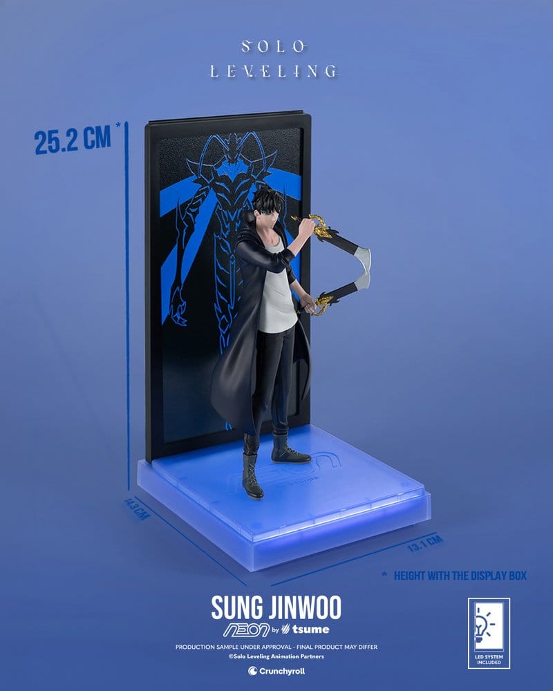 Solo Leveling Neon Figur 1/9 Sung Jinwoo 20 cm