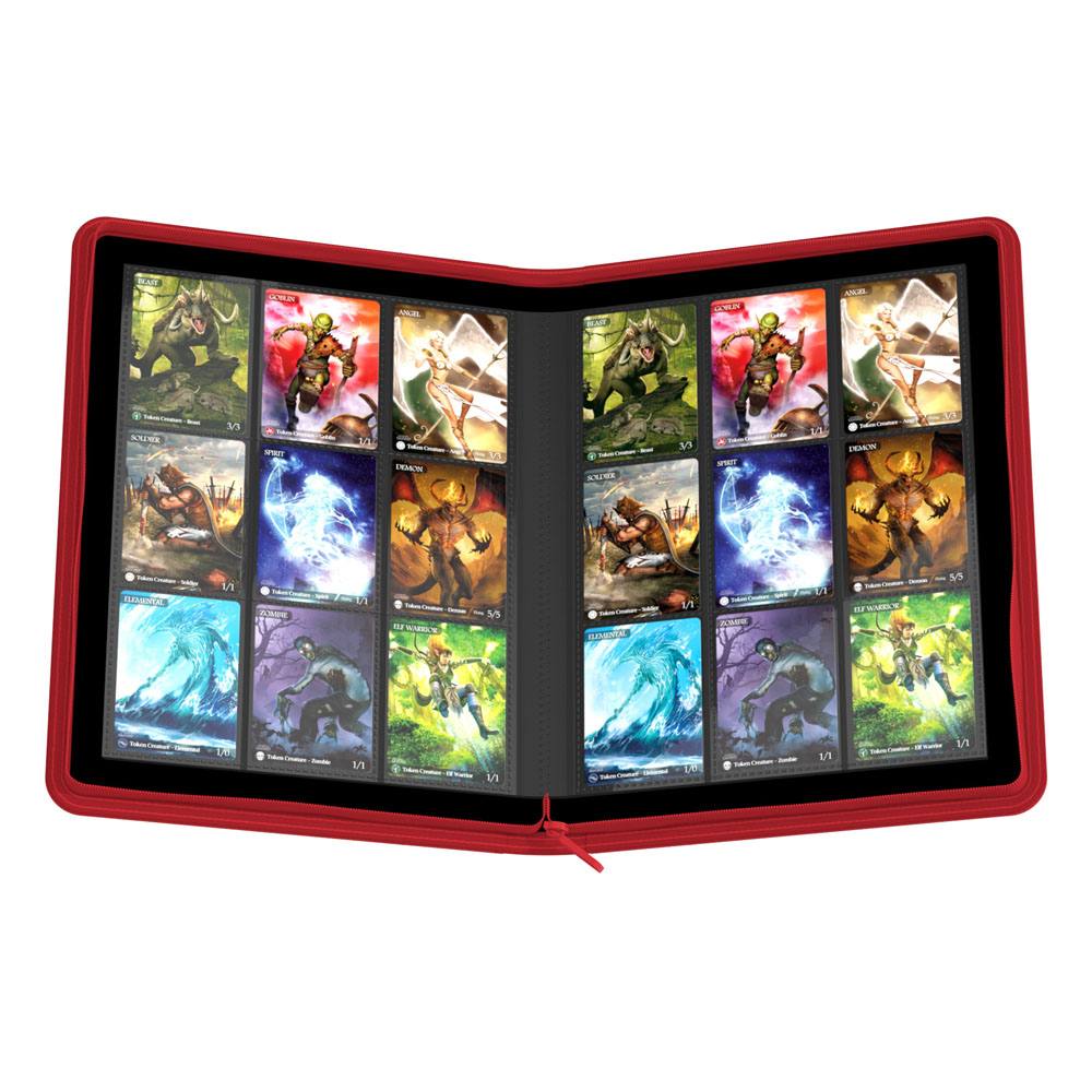 Ultimate Guard Zipfolio 360 - 18-Pocket XenoSkin Rot