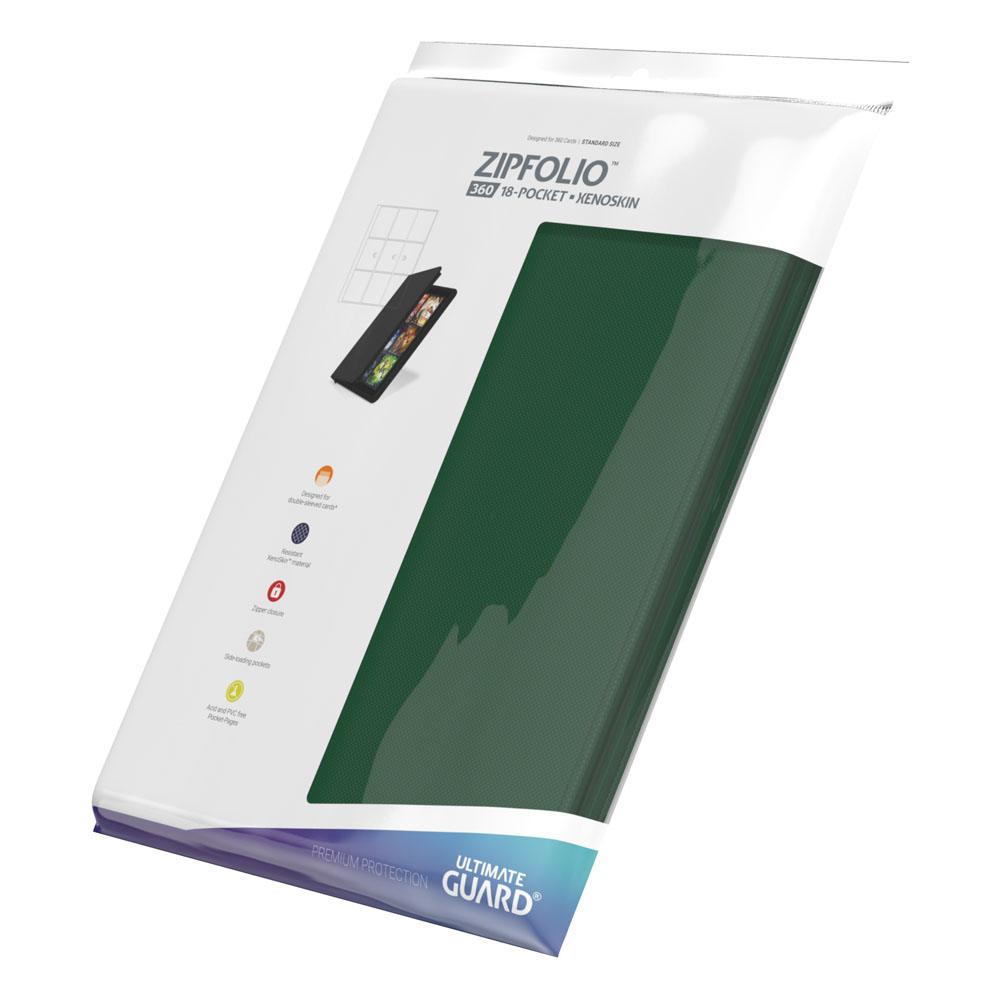 Ultimate Guard Zipfolio 360 - 18-Pocket XenoSkin Grün