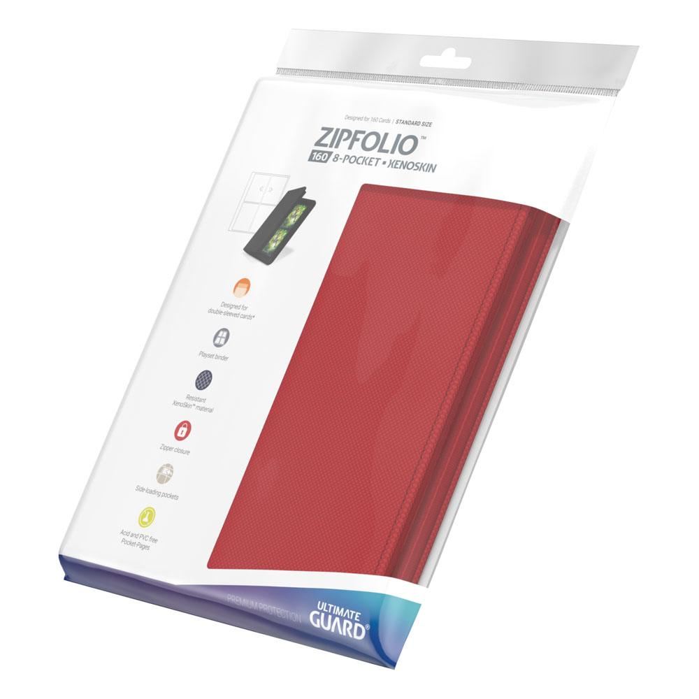 Ultimate Guard Zipfolio 160 - 8-Pocket XenoSkin Rot