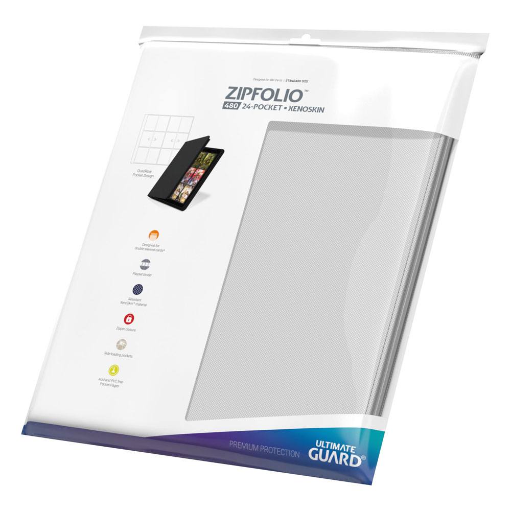 Ultimate Guard Zipfolio 480 - 24-Pocket XenoSkin (Quadrow) - Weiß