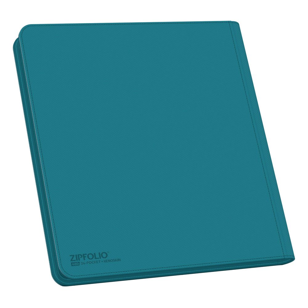 Ultimate Guard Zipfolio 480 - 24-Pocket XenoSkin (Quadrow) - Petrolblau