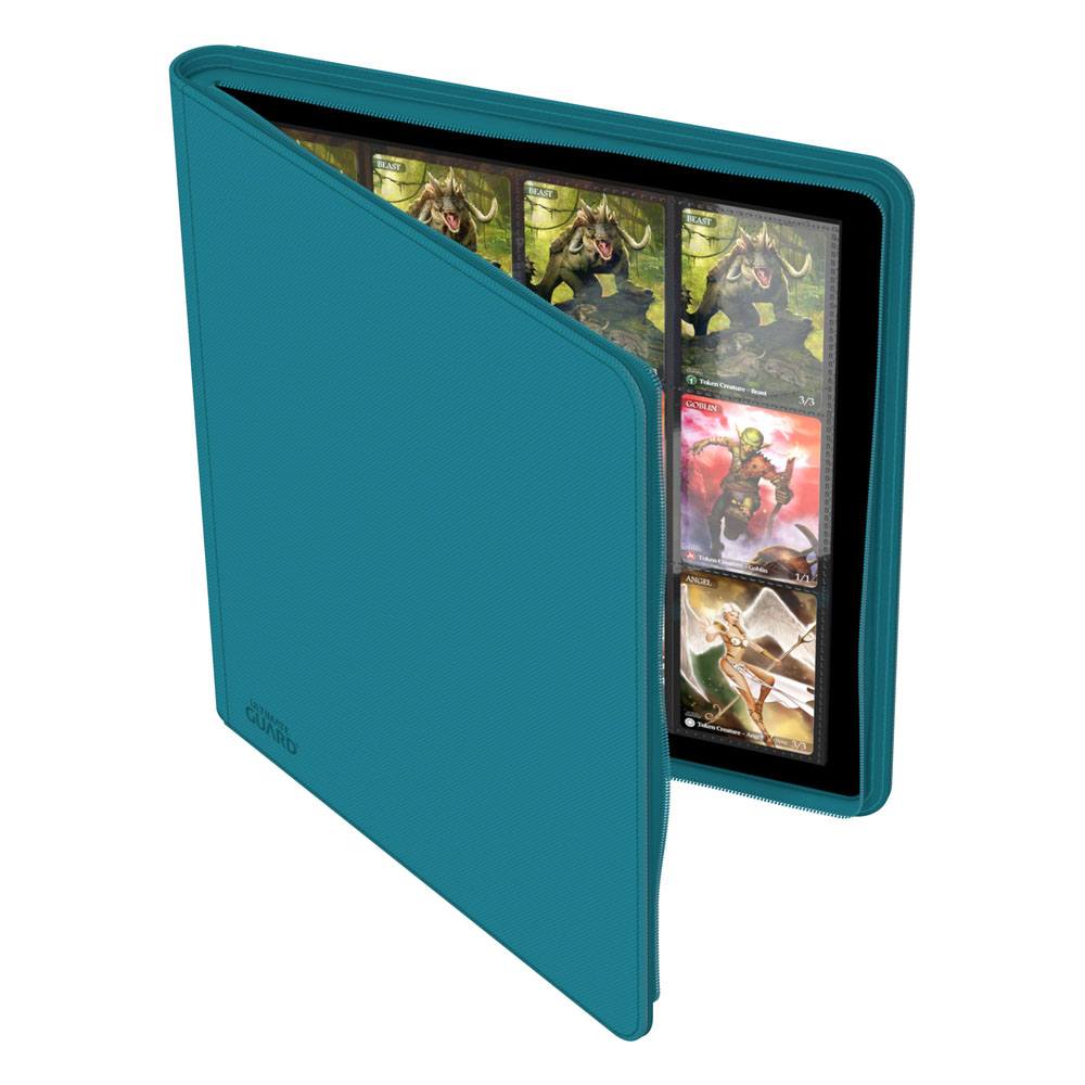 Ultimate Guard Zipfolio 480 - 24-Pocket XenoSkin (Quadrow) - Petrolblau