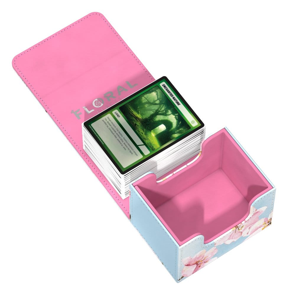 Ultimate Guard Sidewinder 100+ Xenoskin "Floral Places" - Cherry Blossom