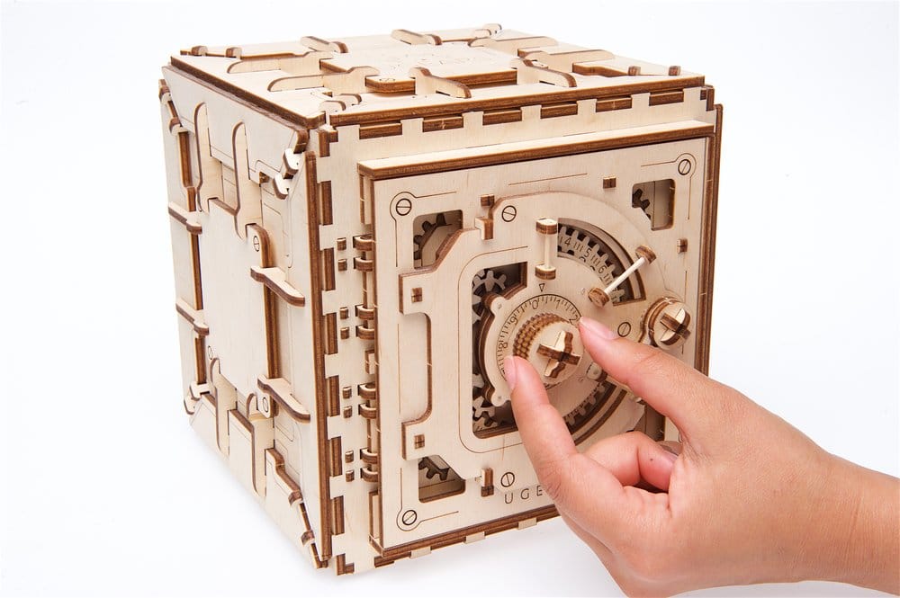 Ugears 3D-Holzpuzzle Tresor