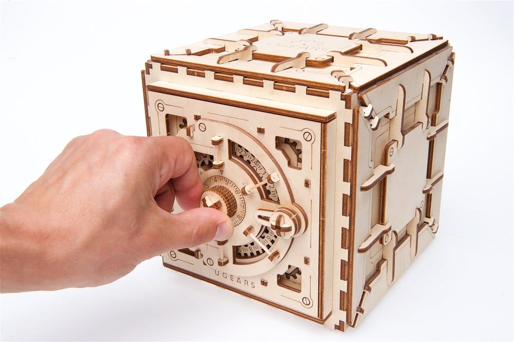 Ugears 3D-Holzpuzzle Tresor