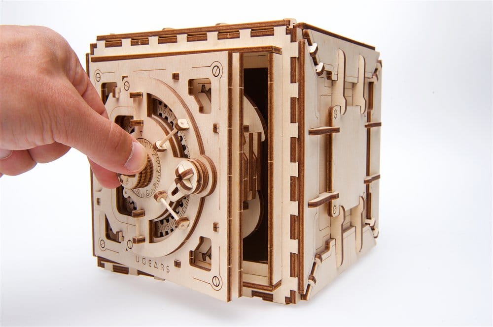 Ugears 3D-Holzpuzzle Tresor