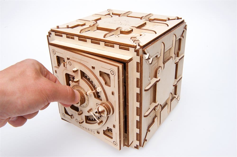 Ugears 3D-Holzpuzzle Tresor