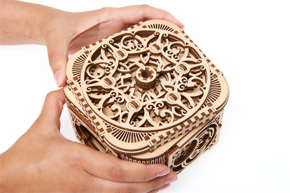 Ugears 3D-Holzpuzzle Schatzkästchen