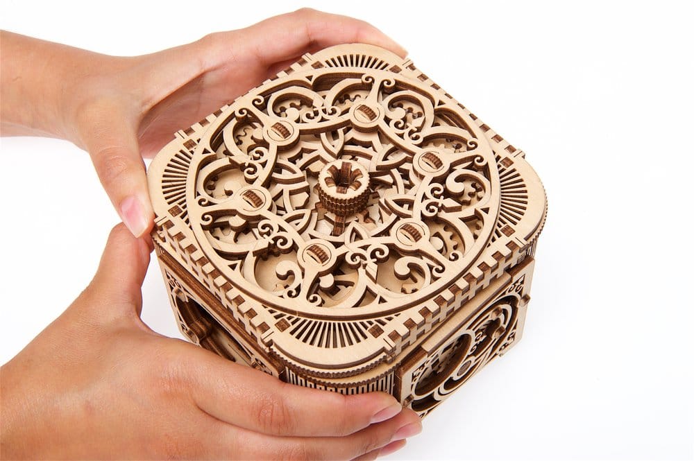 Ugears 3D-Holzpuzzle Schatzkästchen