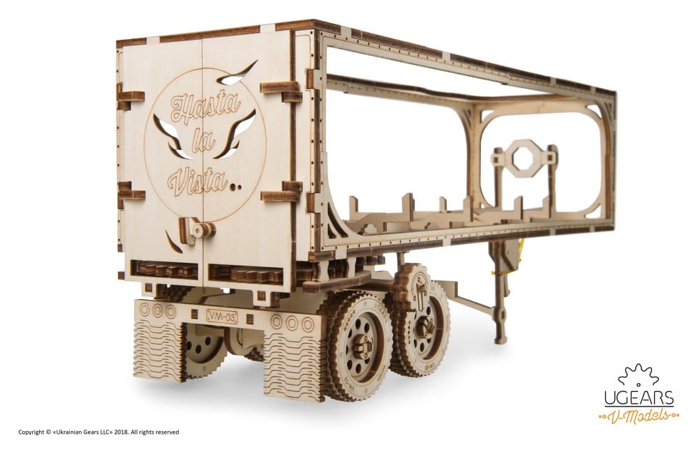 Ugears 3D-Holzpuzzle Anhänger für Heavy Boy Truck VM-03
