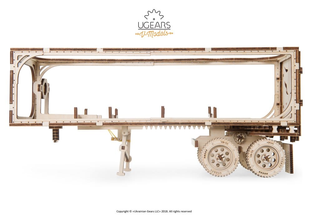 Ugears 3D-Holzpuzzle Anhänger für Heavy Boy Truck VM-03