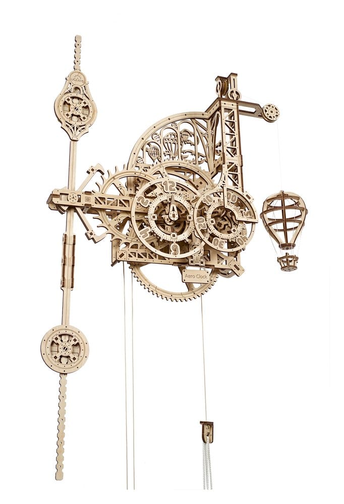 Ugears 3D-Holzpuzzle Aero-Uhr