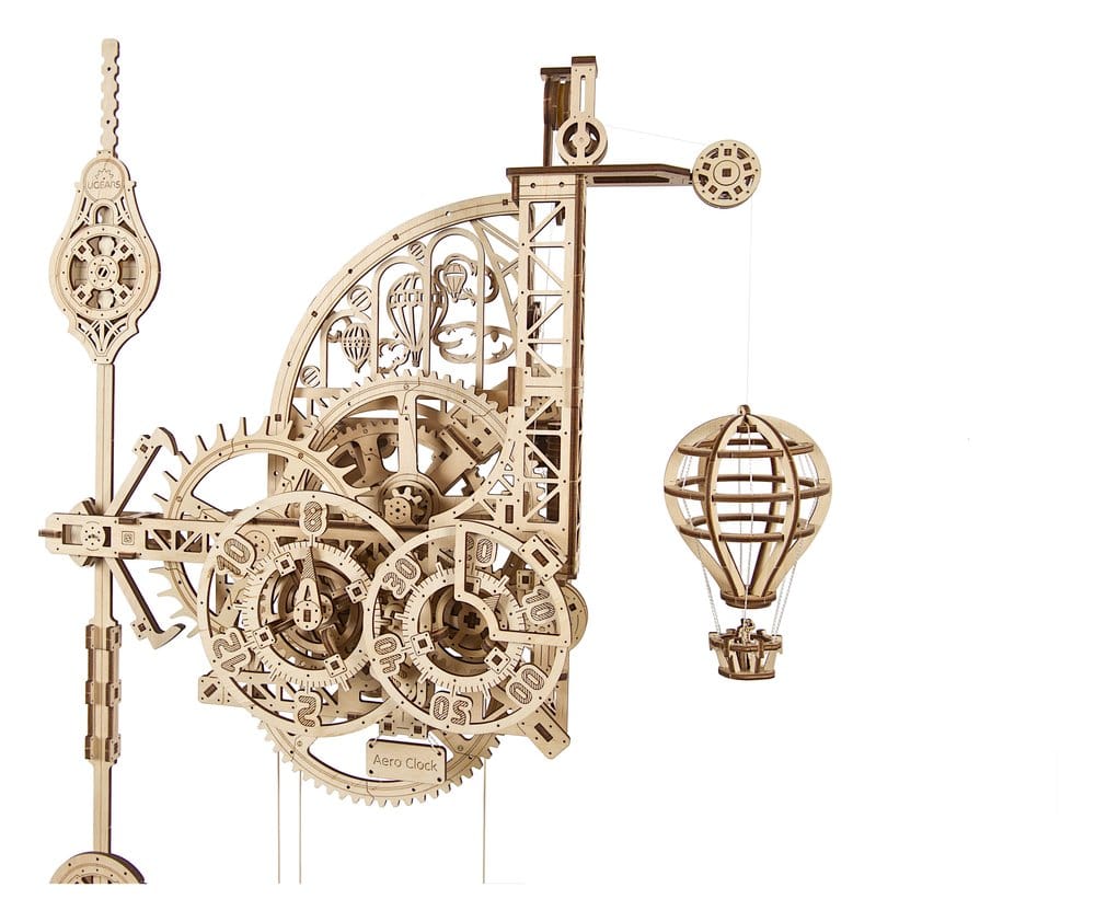 Ugears 3D-Holzpuzzle Aero-Uhr