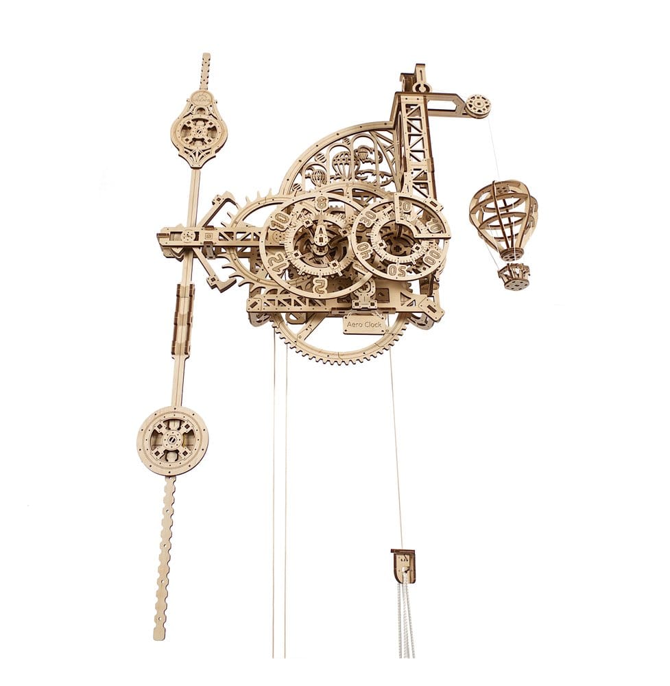 Ugears 3D-Holzpuzzle Aero-Uhr