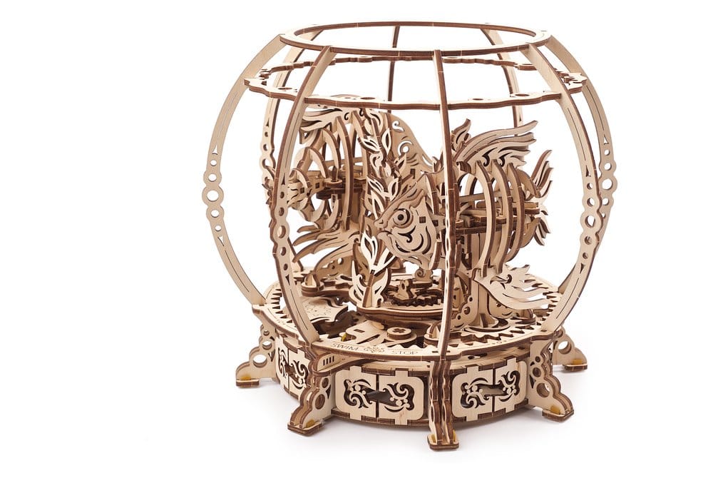 Ugears 3D-Holzpuzzle Mechanisches Aquarium